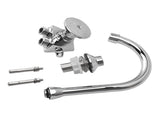 Foot Pedal Faucet Hands Free Foot Valve Flexible Hose Touchless Floor Mount Foot Control Faucet for V1294-YM0706-3112230046711