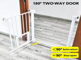 Alston 76cm Tall Baby Pet Security Gate Safety Adjustable Width with Cat Door for House Doorways V985-CATDOORGATE