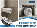 6 Inch Sewer Cleanout Cap,Steel Mechanical Test Plugs, Drain Expansion Pipe Cover for Outdoor Most V1370-AZ4-10181