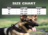 Tactical Dog Collar and Leash Set, Shock Absorbing Bungee Adjustable Strong Collar with V1259-DP01-A-4641