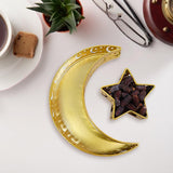 Ramadan Serving Tray with Crescent Moon and Star Food Tray Muslim Islam Mubarak Food Tray for Party V1294-YM0721-10127254
