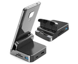 5 in1 Type C to HDMI-compatible Adapter USB 3.0/2.0 TFCard Slot Converter Holder - Black V1263-JX-245