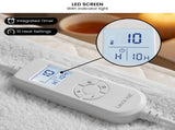 Laura Hill King Electric Heated Underlay Blanket Fleecy Fabric with Timer KDA6-182-CM