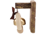 WHAMVOX Wooden Brass Doorbell Shopkeeper Bell for Door Opening Entrance Wood Doorbell Wind Chime V1189-WXFWAL-20260326-02295