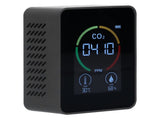 Smart Carbon Dioxide Detector USB Charging Infrared Temperature Humidity Air Quality MonitorBlack V1294-YM0901-3113210119812