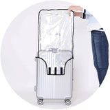 3 Pack Transparent PVC Suitcase Cover - Waterproof Luggage Protector with Velcro Closure for 20 24 V1258-DP02-BOL-733