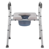 White Heavy Duty Bedside Commode, Raised Toilet Seat, Shower Chair, Adjustable Height 75.5-88cm V178-68995
