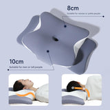 Light Pink Ergonomic Butterfly Memory Foam Pillow - Cervical Neck Support for Side, Back & Stomach V888-ELOSUNG27379
