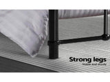 Artiss Bed Frame Metal Bed Frame LEO - Single MBED-C-LEO-S-BK