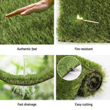 Prime Turf Artificial Grass 45mm 2mx5m Synthetic Fake Lawn Turf Plastic Plant 4-coloured AR-GRASS-45-205M-4C