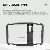 Vlogging Live Broadcast Smartphone Video Rig With Led Light And Mic PRL-6412ACD