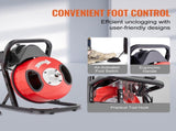Drain Cleaner Machine 50FT x 1/2Inch Manual Feed Snake Auger with 4 Cutter V952-SDJJKLSGDSTJA6DFTV3