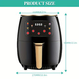 "5L Intelligent Touch Healthy Fresh Cooking Air Fryer V1102-M-SHOE-32531-GRAY-13A24139