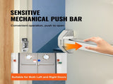 Push Door Locks, Stainless Steel Panics for Exit Doors, with Exterior Lever and 3 Keys, Push V952-FZL31YCBXG0013KC1V0