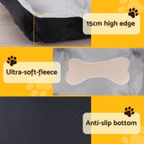 i.Pet Pet Bed Dog Bed Soft PP Cotton Mat Sleeping Comfy Cushion Washable Extra Large PET-BED-XL120-BKGR