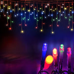 32M Christmas Lights Icicle Light 960 LED Multi-coloured Jingle Jollys XM-LED-960-IC-MC-40M-SLA