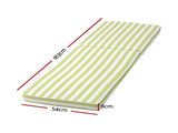 Gardeon Outdoor Chaise Lounge Cushion Lounge Chair Pad Sunbed Mattress Green OLC-LOUNGE-STP-GN
