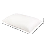 Giselle Bedding Memory Foam Pillow Bamboo Cover Twin Pack PILLOW-MEFO-BAM-S