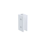 120cm Frameless Glass Sliding Shower Door With White Rail and U-Brackets for Modern Bathrooms V63-913221