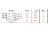 Enviro Recycled Courier Satchels Poly Mailer Bag Accredited Self Sealing Shipping - 5kg V563-ENVIRO80-5KG_750PCS