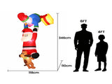 Jingle Jollys Christmas Inflatable Climbing Santa 3.5M Height LED Decorations Illuminated XMAS-INF-SNOWMAN-CLIMB-8FT