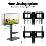 Artiss TV Stand Mount Bracket for 32"-70" LED LCD 2 Tiers Storage Floor Shelf TV-MOUN-S01-BK