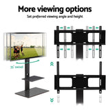 Artiss TV Stand Mount Bracket for 32"-70" LED LCD 2 Tiers Storage Floor Shelf TV-MOUN-S01-BK