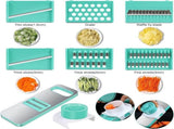 Vegetable Slicer 8-Piece Vegetable Chopper Kitchen Slicer All-purpose Slicer Onion Slicer V1188-MS101-02111-1