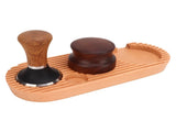 Coffee Tamping Set Wooden Handle Antiskid Coffee Tamper Distributor Station Kit for Kitchen L Base V1294-YM0717-3118220202913