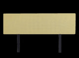 Linen Fabric Queen Bed Deluxe Headboard Bedhead - Sulfur Yellow V63-839561