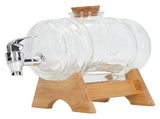Beverage Barrel Thickened Glass Sealed Medlar Ginseng Wine Brewing Jar Dispenser with Faucet for V1294-YM0716-3118220128511