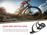 Carbon Fiber Bike Water Bottle Holder - Durable, Noise-Reducing, Black V1366-AZ2-W-21604
