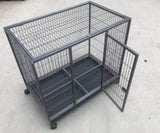 YES4PETS Medium Pet Dog Cat Bird Parrot Cage Metal Rabbit Crate Carrier Kennel Wheel & Tray V278-D1014