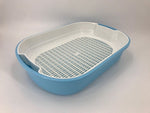 YES4PETS Large Portable Cat Toilet Litter Box Tray House with Scoop and Grid Tray Blue V278-MSP-004-BLUE-W-ZW-0001