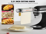 Pasta Attachment for KitchenAid Stand Mixer, Pasta Maker Machine Accessory with 8 Adjustable V767-VVR-YDLMGL1JT00046BE1V0