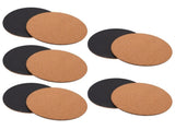 10Pcs Round Cork Plant Coasters for Flower Pots with Smooth Surface and Water Resistant Features V1192-AZ-W-27503