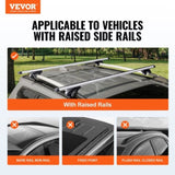 Roof Rack Cross Bars, Aluminum Roof Rack Crossbars, Fit Raised Side Rail with Gap, 90 kg Load V952-CDHGJTYKTYKCPRACFV0
