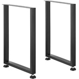 711.2MM Adjustable Furniture Legs, Square Reinforced Steel Office Table legs Set of 2 for DIY, Max V952-FXZTHSGFX28XXZDT7V0