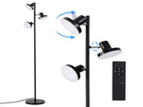 Artiss RGB Floor Lamp LED with 3 Swivel Lights Color Changing Lamp with Remote Stepless Dimmable LAMP-FLOOR-3H-RGB
