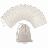 200 Pieces Drawstring Cotton Bags Muslin Bags,Tea Brew Bags V1192-AZ-W-22082