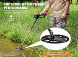 Metal Detector for Adults & Kids, 8", Professional Adjustable Higher Accuracy Gold Detector, IP68 V952-ZZSJSTCQY82109C07V0