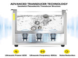 2L Ultrasonic Cleaner Lab-Grade Stainless Steel Ultrasonic Cleaning Machine Digital Heating Timer V985-DIGITALULTRASONIC