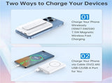 CHOETECH B662-WH USB-A USB-C Wireless Magnetic Power bank 5000mAh V28-ELECHOB662WH