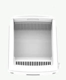 YES4PETS Large Cat Litter Tray Box Kitty Toilet with Rack Scoop Drawer-Style Cleaning Box White V278-AT1003-WHITE