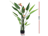 Artiss 150cm Artificial Bird of Paradise Plant with Flowers Realistic Leaves for Home Office Decor AP-TREE-BIRD-FL-150