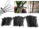 300PCS Cable Ties Multi Size Long Zip Ties for Home Office Garden Fastener SuppliesBlack V1294-YM0718-3117200193711