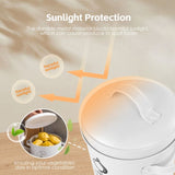 3 pcs Galvanised Iron Fruit Vegetable Storage Tins V915-KU0338