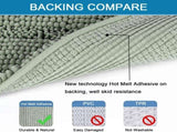 3 Piece Bathroom Rugs Sets Thick Striped Bath Set for Non Slip Soft Absorbent Mat Tub, Shower and V1259-DP01-A-4436