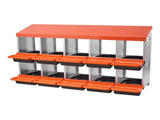 2 Tiers Chicken Nesting Boxes, 10 Compartments, Metal Egg Laying Boxes with Protective Collection V952-JSCDX3045INCT4Y3W002V0