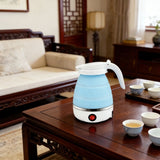 Small Portable Foldable Electric Kettle, Travel Collapsible Hot Water Boiler for Coffee Tea, V1369-AZ3-W-13511